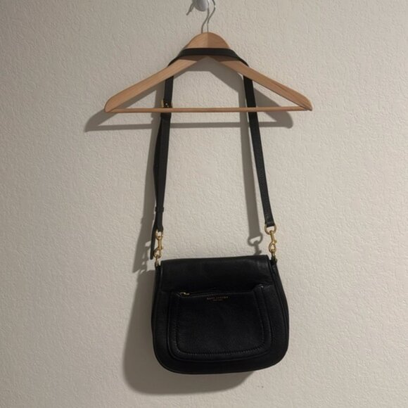 Marc Jacobs Black Pebbled Leather Crossbody Bag | Gold Hardware - Picture 6 of 9